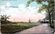 c1907 Paris, TX, Park Scene, pavilion, lakeside, hand tinted?, Gordon Lake picture