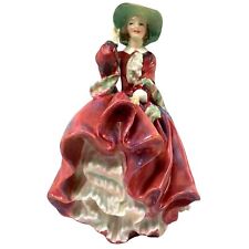 ROYAL DOULTON Porcelain Figurine TOP O' THE HILL Red Dress Lady HN1834 HN 1834 picture