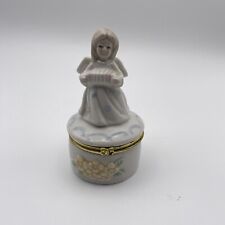 Angel Girl Glazed Porcelain Tinker Box picture