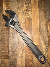 New 8” Stanley PROTO TOOLS 708 Black 200mm Adjustable Wrench USA picture