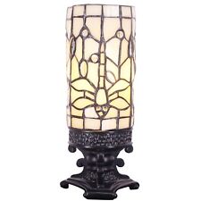 Tiffany Table Lamp Bedside Lamp Floral Stained Glass Lamp Desk Light 4x10inch picture