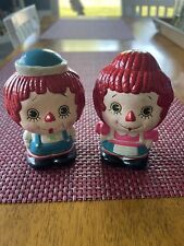 Raggedy Ann and Andy Ceramic Piggy Banks Made In Japan, Collectibles, Vintage picture
