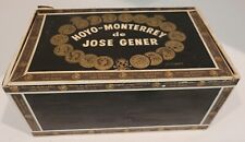 Hoyo de Monterrey de Jose Gener Wood Cigar Box -Empty -7.75