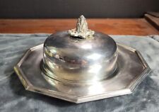 Vintage Silverplate SHEFFIELD Silver Company Covered Butter Dish, Free S&H picture