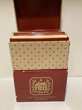 Avon 1982 Vintage Country Christmas Recipe Box With Recipe Cards picture