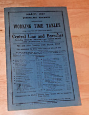 1957 QUEENSLAND AUSTRALIA RAILWAYS WORKING TIME TABLES - L picture