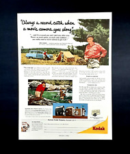 Kodak Brownie camera ad vintage 1954 Reliant Royal movie camera advertisement picture