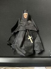 PLASTIC NUN DOLL Vintage Blue Eyes 8 Inch picture