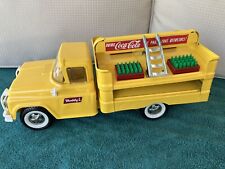 #3 Vintage 1961 Buddy L Yellow Pressed Steel Coca Cola Ford Delivery Truck  picture