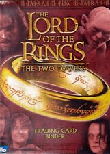LORD OF THE RINGS THE TWO TOWERS UPDATE 2003 TOPPS UK BINDER & 9 CARD PUZZLE SET picture