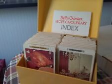Vintage 1971 The Betty Crocker Recipe Card Library w/Index Yellow File Box Retro picture