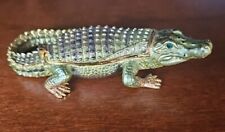 Alligator Keepsake Jeweled Trinket Box picture