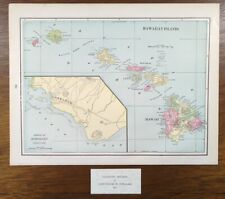 Vintage 1901 HAWAII Map 14