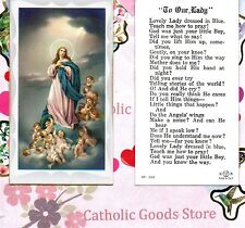 Lovely Lady Dressed in Blue.... - Paperstock Holy Card picture