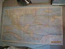 ANTIQUE MEXICO, CENTRAL AMERICA AND THE WEST INDIES MAP National Geographic 1939 picture