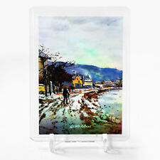 THE SEINE AT BOUGIVAL Claude Monet Painting Card 2023 GleeBeeCo Holo Paint #TF32 picture