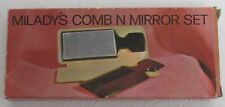 Milady's Comb & Mirror Set with Pouch Vintage  picture