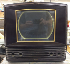 Vintage Philco Television (50T-1104) Bakelite Cabinet w/ Glass picture