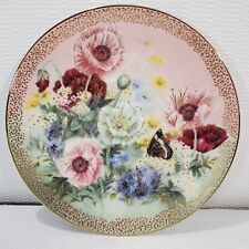 Lena Liu Poppy Pastorale Collector Plate 3 in Symphony of Shimmering Beauty 1991 picture