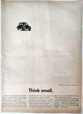 Think Small Volkswagen Bug VW Vintage 1960 Ad Magazine Print Automobile picture