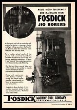 1945 Fosdick Machine Tool Company Jig Borers Cincinnati Ohio Vintage Print Ad picture