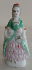 Porcelain Colonial Lady Figurine Made In Japan 2.77