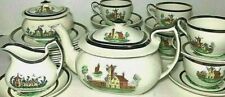 Copeland Spode England 24pc Church Countryside Teapot Cups Plates Creamer Sugar  picture