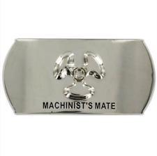 GENUINE U.S. NAVY ENLISTED SPECIALTY BELT BUCKLE: MACHINIST'S MATE: MM picture