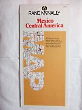 Rand McNally Mexico Central America 1979 Folding Touristic Road Map Vintage picture