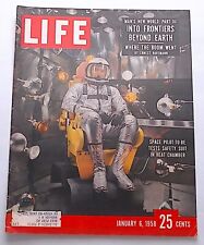 Life Magazine Cover Only  ( Space Pilot Tests Safety Suit ) January 6, 1958 picture