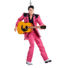 Elvis in Pink Suit with Guitar Resin Ornament 5