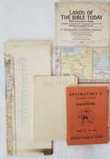 Pilgrims Map Holy Land 1942,Palestine Pocket Guide 1941,Cairo Map 1934, 1967 Map picture