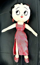 Kelly Toy Betty Boop Plush Doll Red Evening Long Shiny Dress 15” Stuffed  Toy picture
