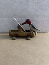 Vintage Woodpecker Toothpick Holder picture