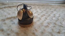 Antique Victorian Style. Mother of Pearl Shell Alabaster and Brass Hotel Bell picture