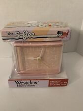 NOS Sealed Westclox The Softee PINK Electric Alarm Clock Lighted model no. 22250 picture