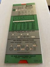 Vintage Allen Screw Calculator- Rockwell Hardness Chart WJ picture