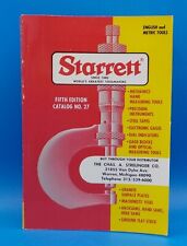 Vintage Starrett Catalog Fifth Edition No. 27 1976 Tools Gages Vises BX1 picture