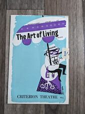 The Art Of Living- Criterion Theatre Programme ft EDWARD WOODWARD 1960 picture