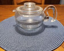 PYREX Clear Flameware TEA POT with LID 8446-B 6 cup COFFEE POT picture