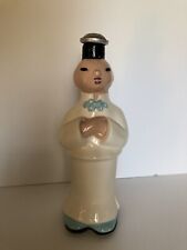 Vintage Ceramic Chinese Laundry Man Water Sprinkler Bottle 8.5”  Cleminson’s picture