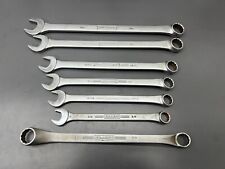 VINTAGE JH WILLIAMS USA SUPERRENCH 7PC SAE WRENCH SET - LG SIZE - READ DESC picture