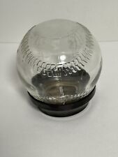 Original Vintage Clear Glass Etched Baseball Piggy Ball Bank Rare HTF Coins picture
