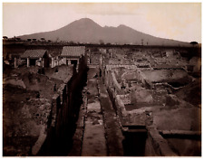 Italy, Pompeii, panorama vintage albumen print, photo. Giorgio Sommer Tirage a picture