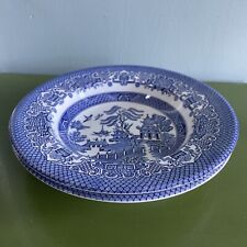 EIT Blue Willow English Ironstone Tableware Rim Soup Bowl 8.75” picture