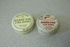 Pflueger Fish Hooks tins and some contents Vintage Hande Pak No. 4005 tins picture