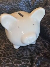White  Pig Piggy Bank Ceramic picture