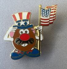 Vintage 2001 HASBRO MR. POTATO HEAD USA AMERICAN FLAG PATRIOTIC LAPEL PIN picture