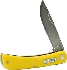 Imperial Schrade Sod Buster Yellow Handle Folding Pocket Knife IMP22Y picture