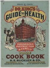 Antique Recipe Book Dr. King's Family Prize Cookbook Household Instructor Health picture